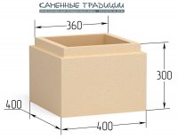 Искусственный декоративный камень элемент колонны 400х400х300  для облицовки фасада и отделки интерьера купить в Екатеринбурге у производителя  Каменные традиции
