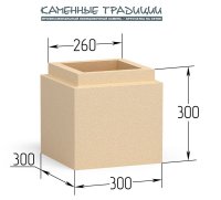 Искусственный декоративный камень элемент колонны 300х300х300 для облицовки фасада и отделки интерьера купить в Екатеринбурге у производителя  Каменные традиции
