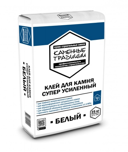 Искусственный декоративный камень, кирпич клей для камня супер усиленный белый 25 кг для облицовки фасада и отделки интерьеров  в Екатеринбурге купить у производителя Каменные традиции