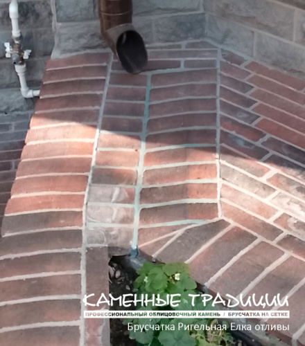 Искусственный декоративный камень, кирпич брусчатка ригельная, модуль 6 шт терракотовый для облицовки фасада и отделки интерьеров  в Екатеринбурге купить у производителя Каменные традиции
